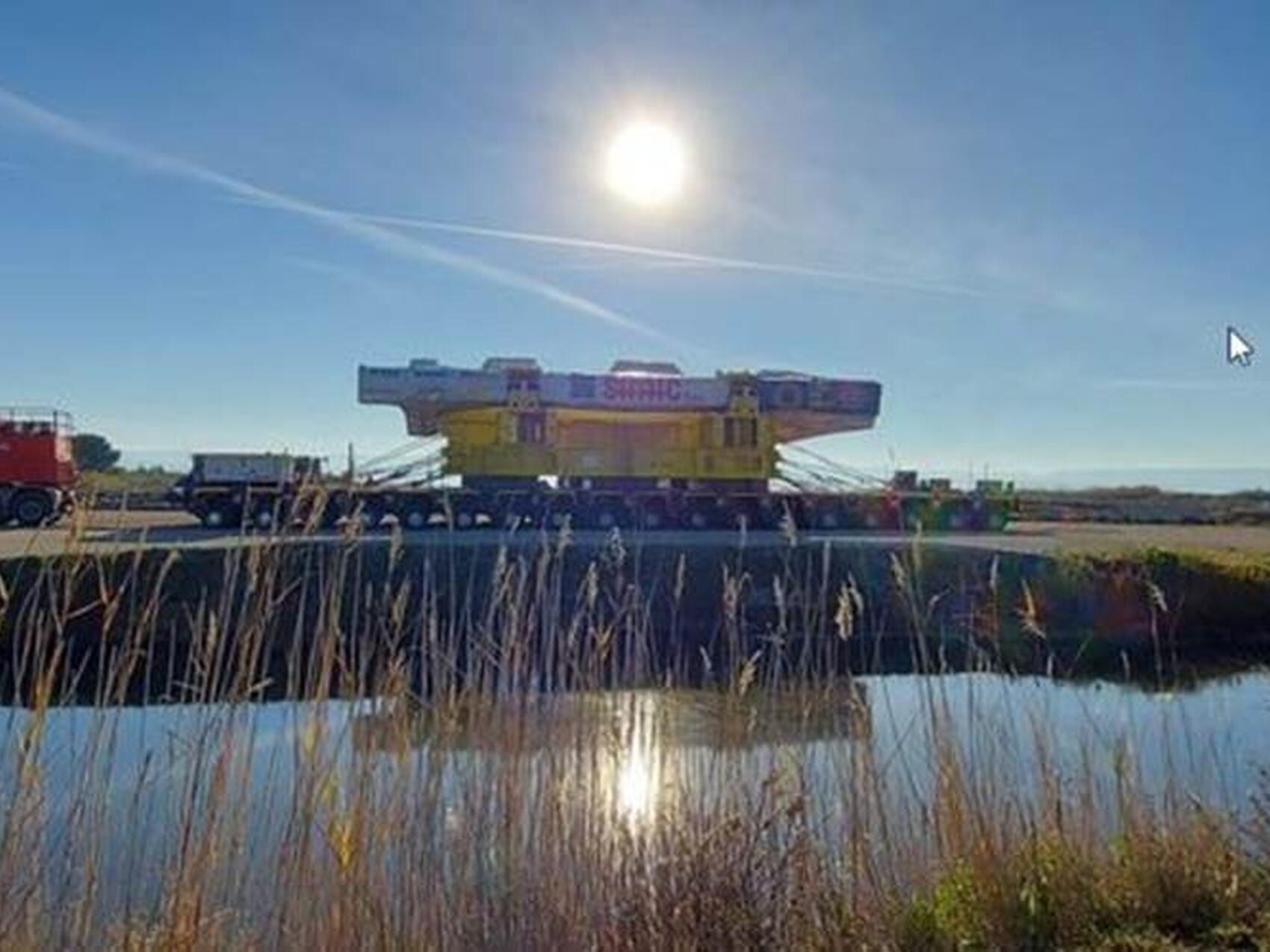 360-tonne coil makes its way to ITER